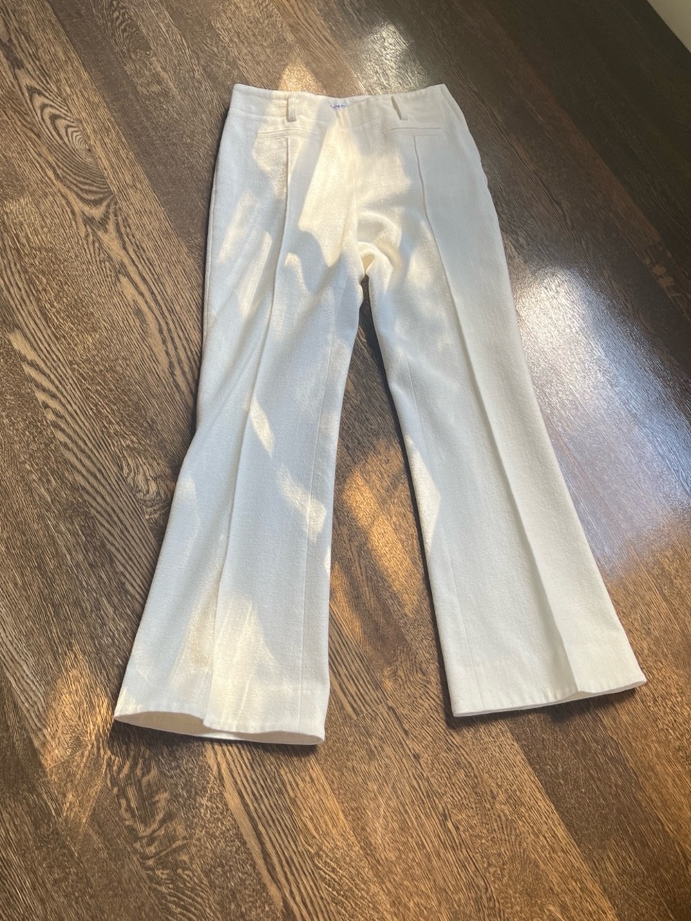 Acne Off-White Boot-Cut Tailored Trousers